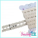 LACE - DF6293-COTTON-2YD(CREAM)